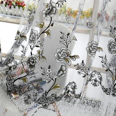 Tulle Curtain - Romantic Butterfly Pattern - Casatrail.com